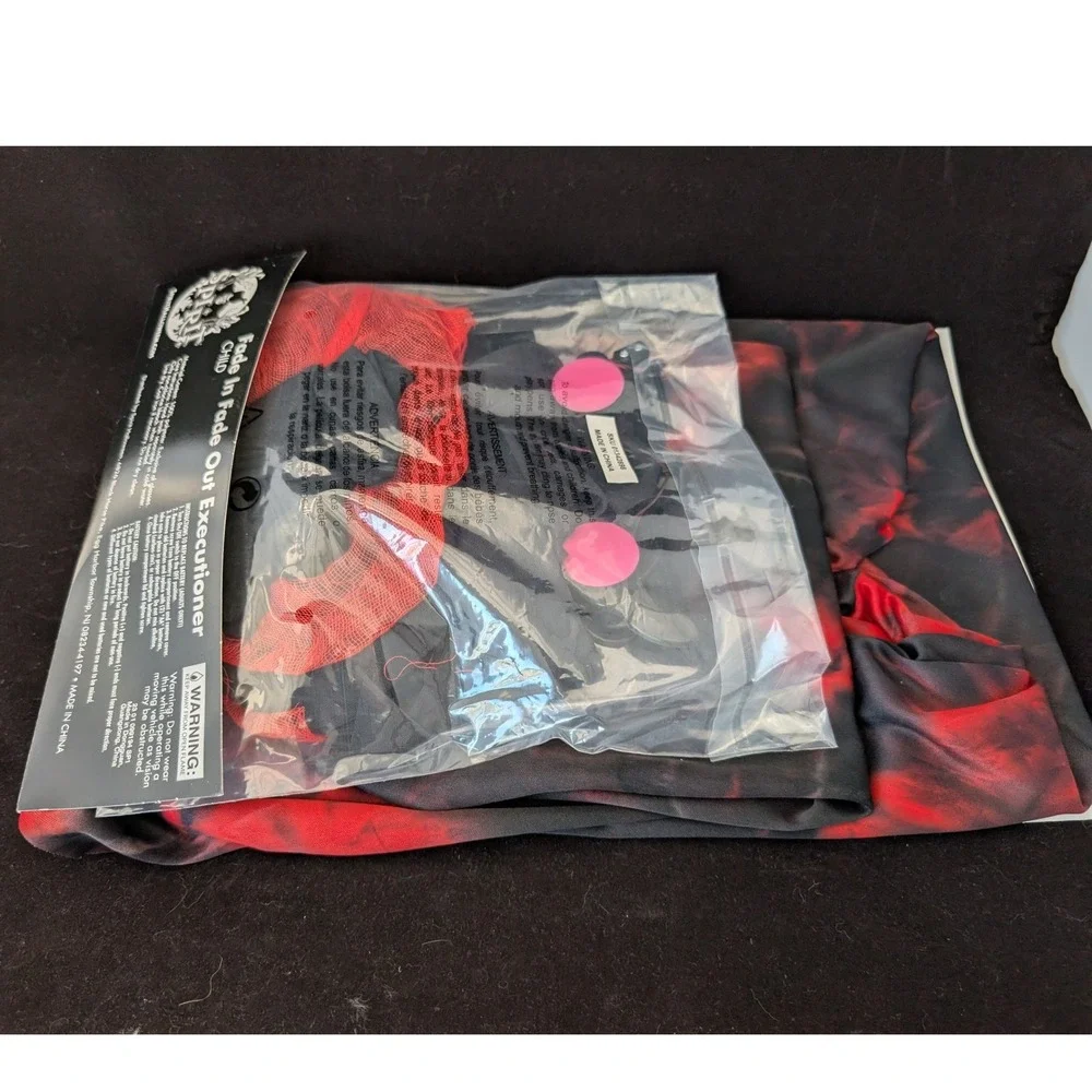 Spirit Halloween Fade In Fade Out Executioner Kids Costume Red Black Large 12-14